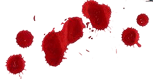 Decorative blood splatter graphic for Jack the Ripper tour page